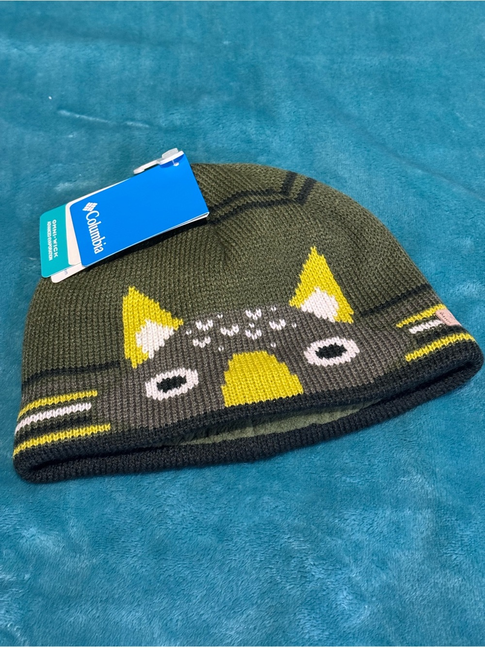 NWT Columbia Animal Beanie - Size Youth O/S